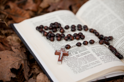 Bible and rosary